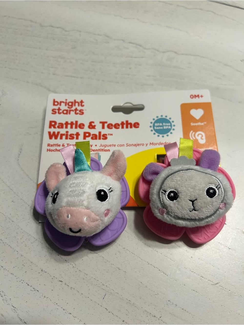 Brand New rattle and teether wrist pals